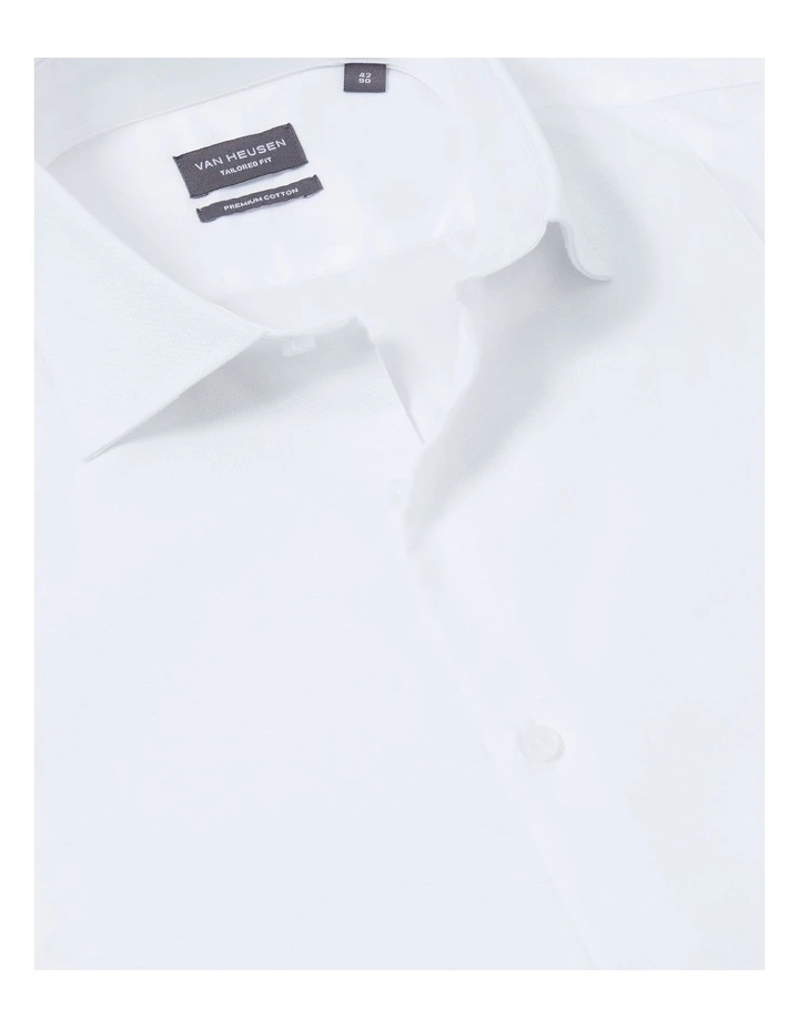 Tailored Bib Dinner Shirt in White image 6