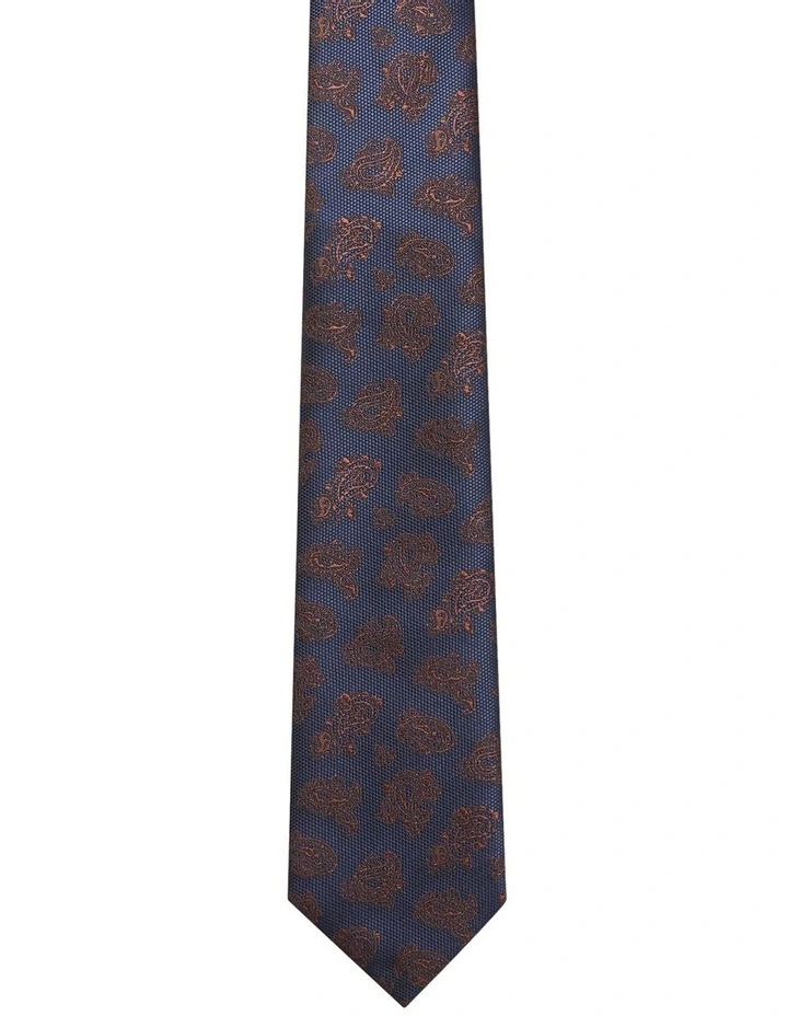 Tie Paisley Tie in Navy image 2