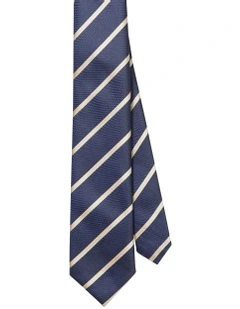 Stripe Tie in Navy