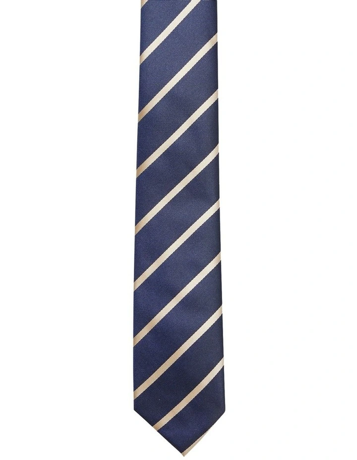 Stripe Tie in Navy image 2