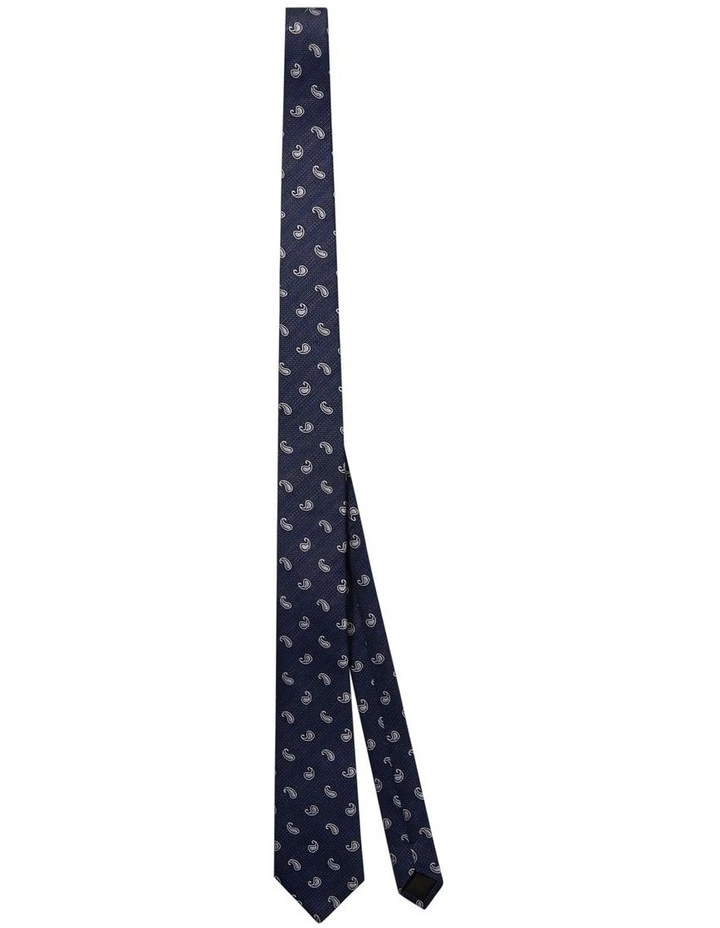 Tie PAISLEY Navy image 1