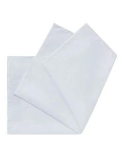Pocket Square in White