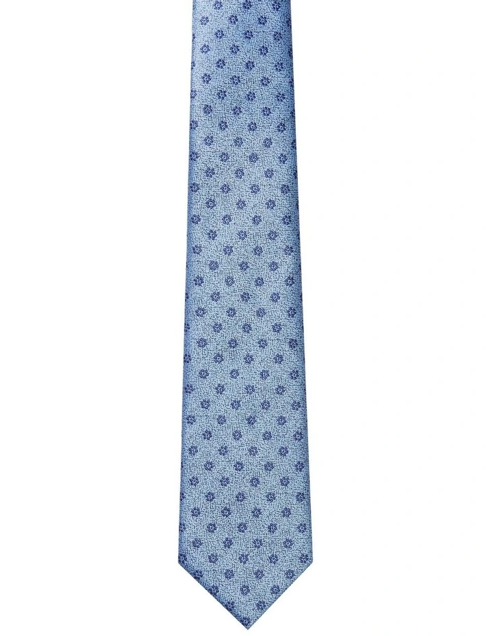 Floral Tie in Blue image 2