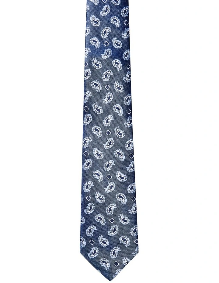 Paisley Tie in Navy image 2