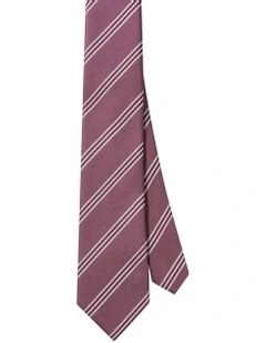 Striped Tie in Red