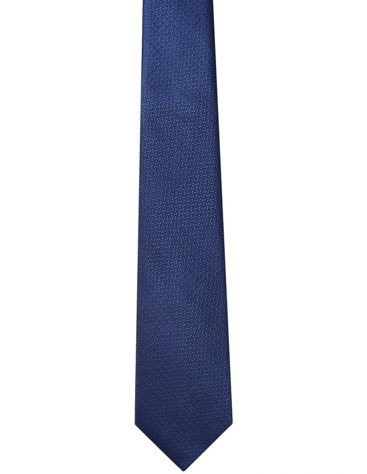 Dobby Tie in Navy image 2