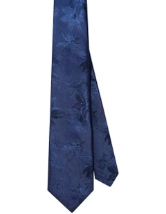 Floral Tie in Navy