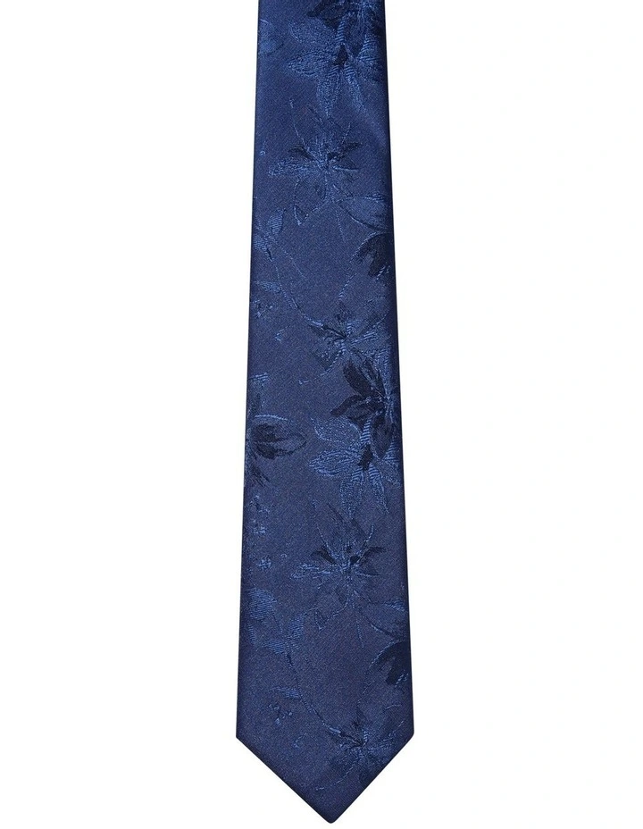 Floral Tie in Navy image 2