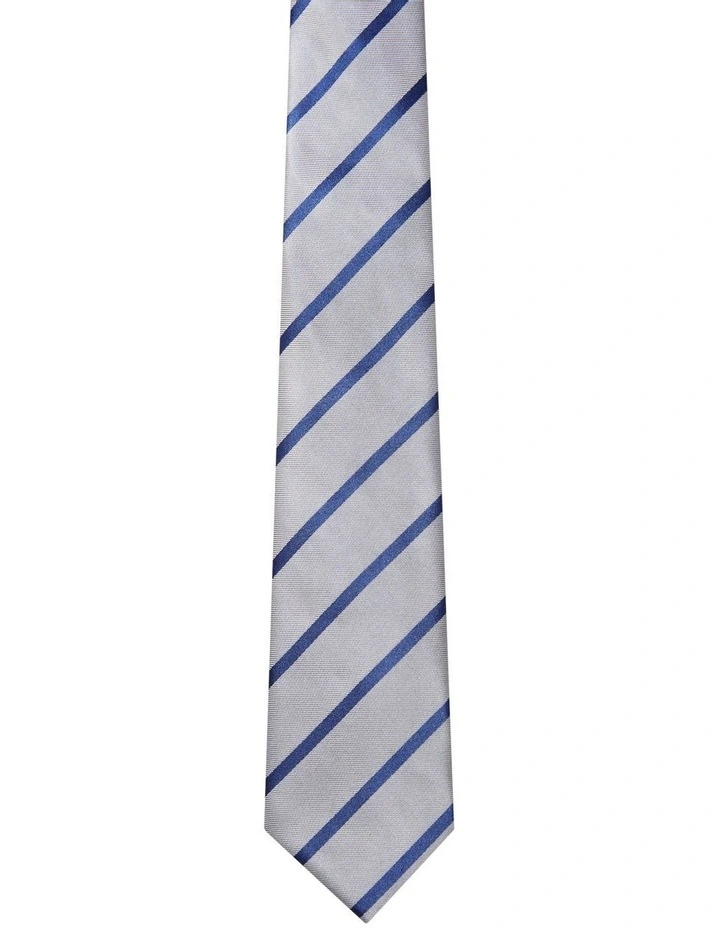 Stripe Tie in Grey image 2