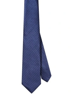 Striped Tie in Navy