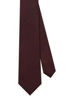 Silk Texture Tie in Burgundy