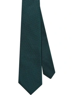 Silk Texture Tie in Green