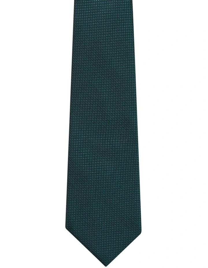 Silk Texture Tie in Green image 2
