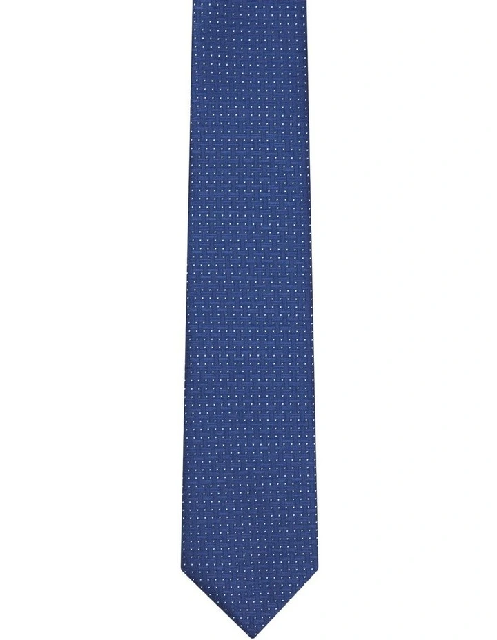 Geometric Interlocking Tie in Blue image 1