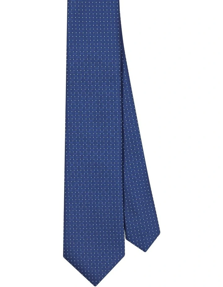 Geometric Interlocking Tie in Blue image 2