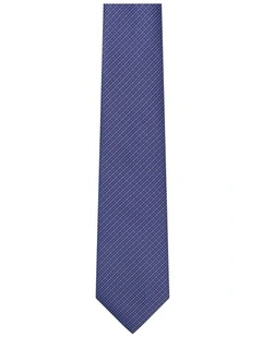 Geometric Textured Tie in Blue