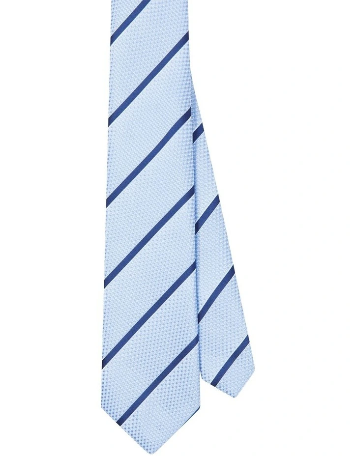 Bold Stripe Tie in Blue image 2