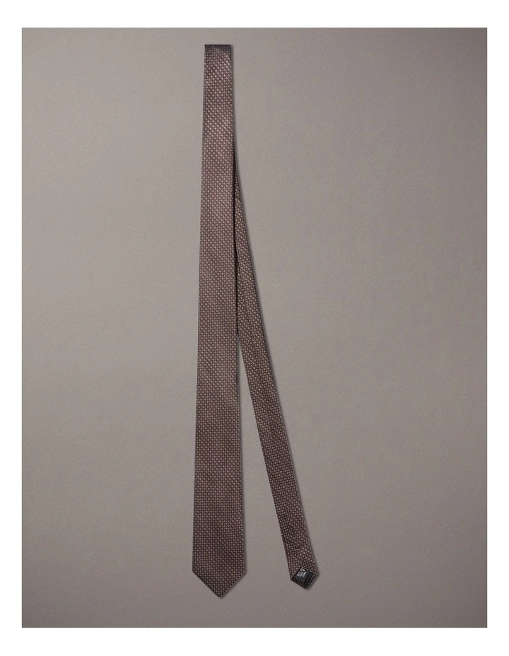 Diamond Silk Tie in Brown image 1