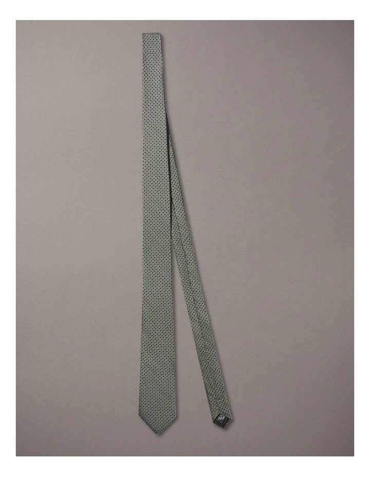 Diamond Silk Tie in Green image 1