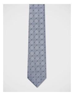 Geometric Tie in Blue