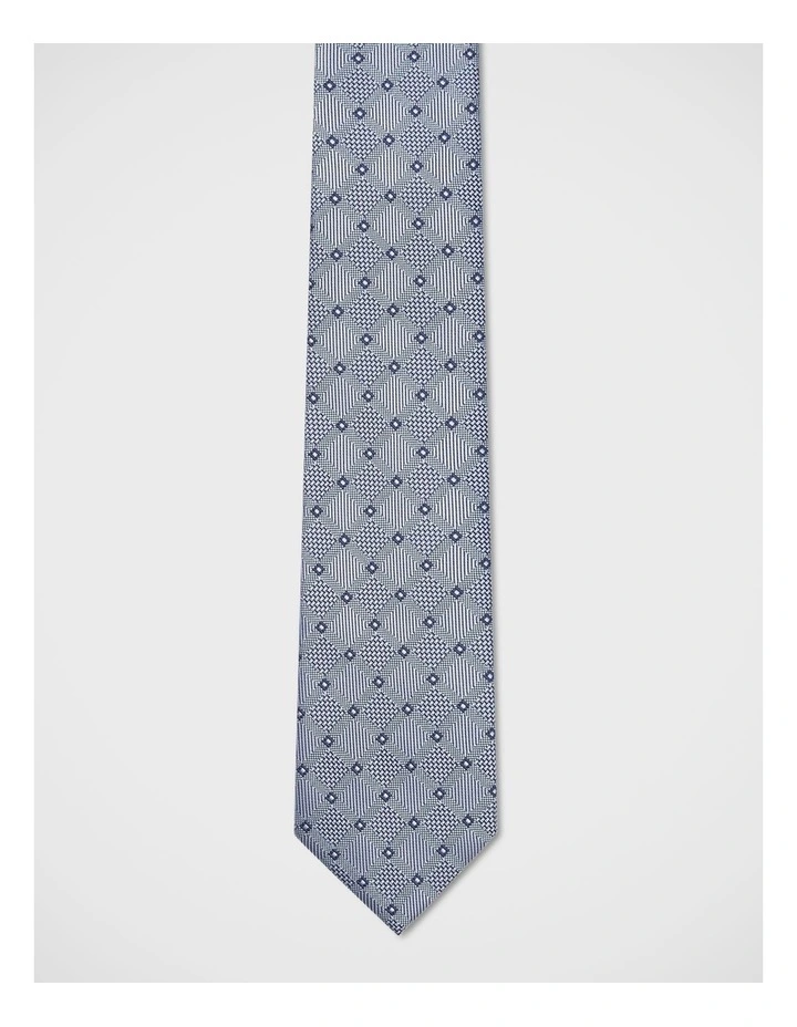 Geometric Tie in Blue image 1
