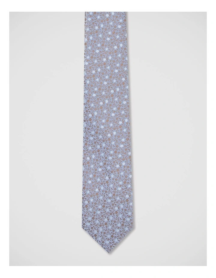 Floral Tie in Blue image 1