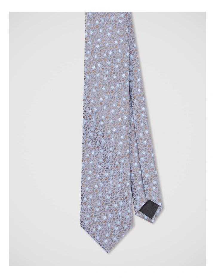 Floral Tie in Blue image 2
