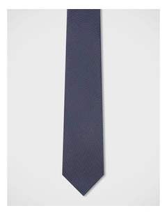 Dobby Textured Tie in Navy