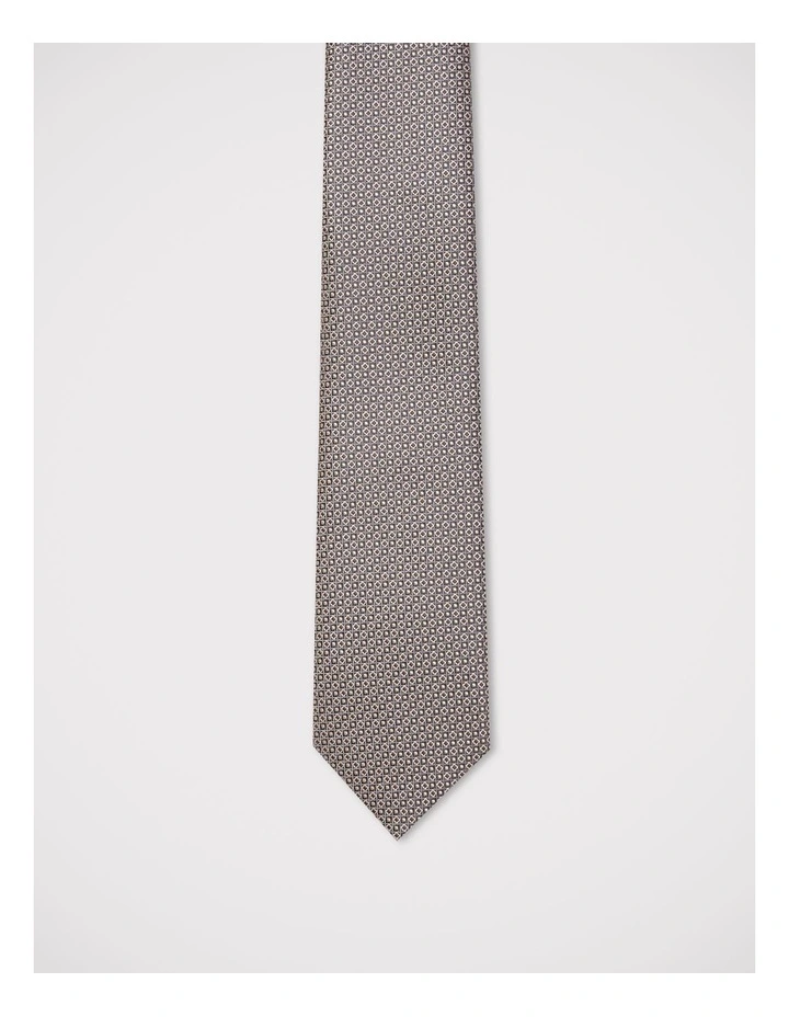Geometric Tie in Tan image 1