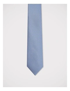 Geometric Tie in Blue