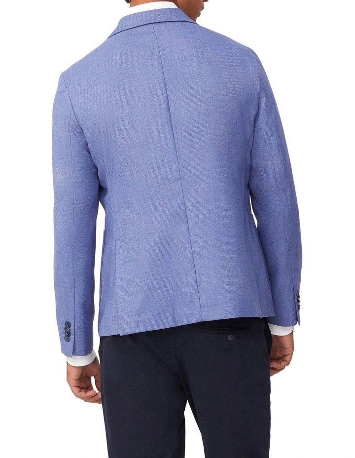 Slim Blazer Textured Slub in Sky image 2