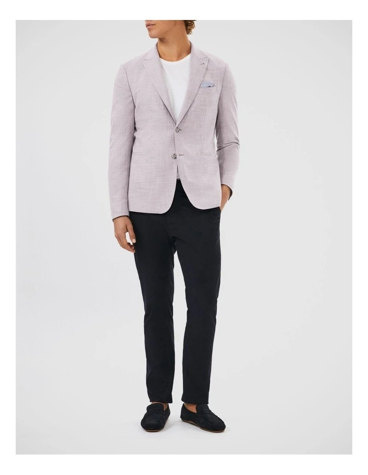 Textured Slub Blazer in Rose image 2