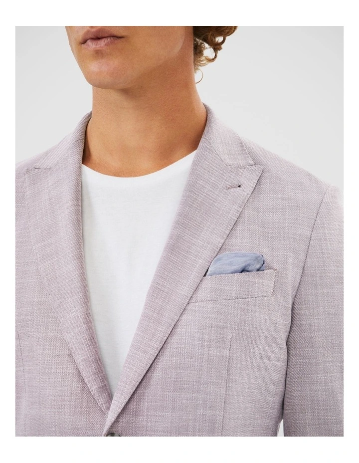 Textured Slub Blazer in Rose image 5