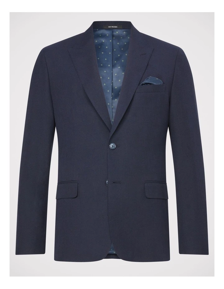 Easy Care Linen Blazer in Navy image 5