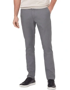 Slim Chino Washed Oxford in Grey