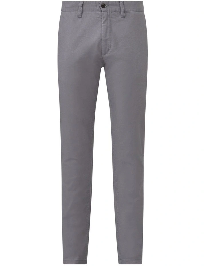 Slim Chino Washed Oxford in Grey image 4