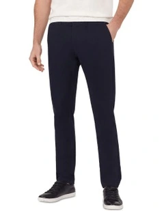 Slim Chino Peach Twill in Navy