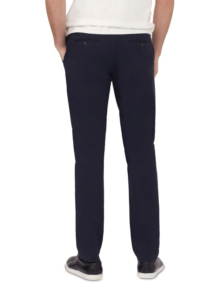 Slim Chino Peach Twill in Navy image 2