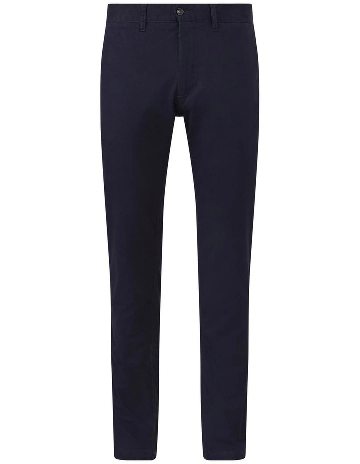 Slim Chino Peach Twill in Navy image 4