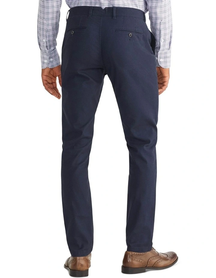 Slim Oxford Chino in Navy image 2