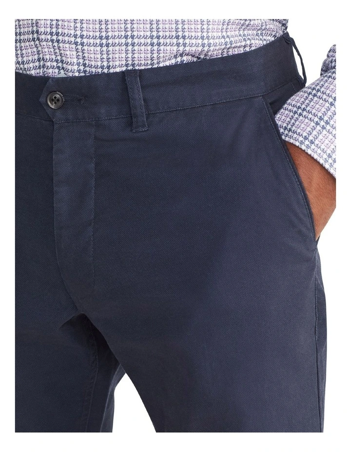 Slim Oxford Chino in Navy image 3