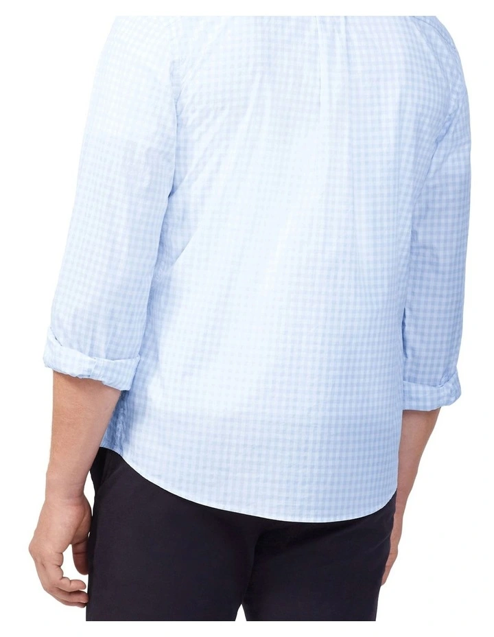 Washed Poplin Nevertuck Shirt in Sky image 3