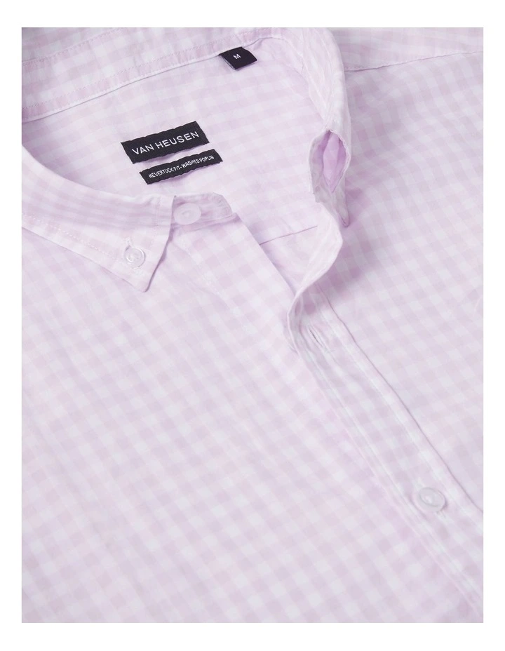 Washed Poplin Casual Shirt in Pink image 4
