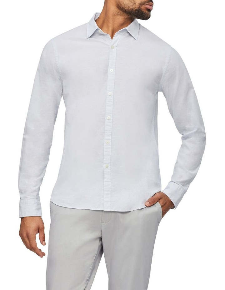 Nevertuck Long Sleeve Linen Shirt in