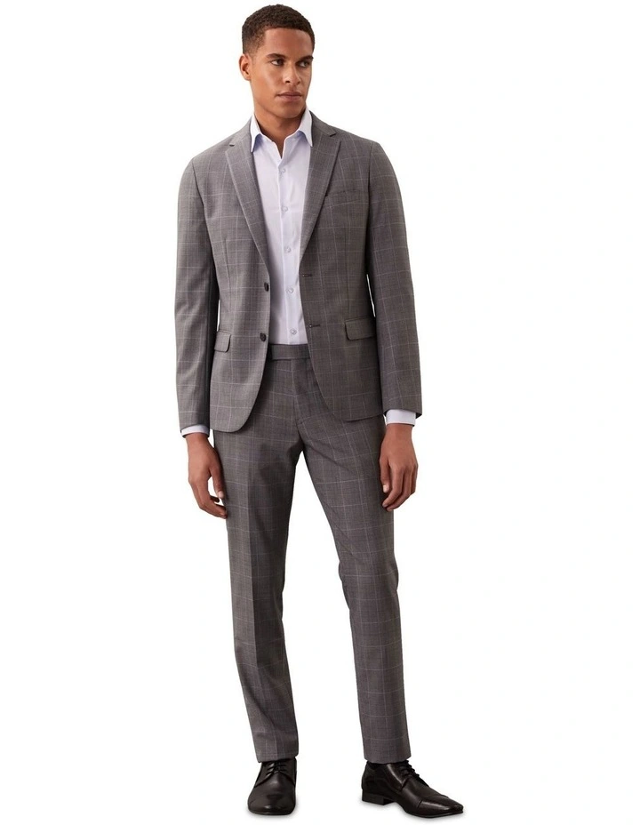 X-SLIM SUIT JACKET PRINCE OF WALES CHECK BLUE image 2