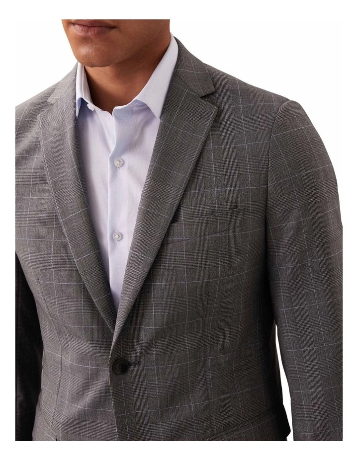 X-SLIM SUIT JACKET PRINCE OF WALES CHECK BLUE image 4