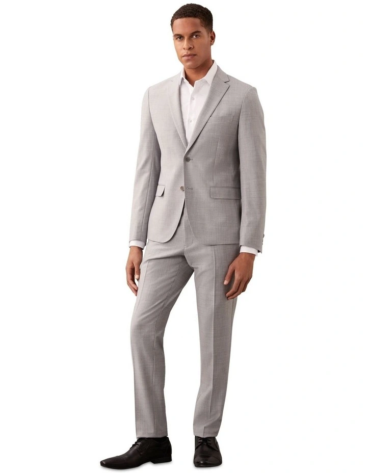 X-Slim Bi Stretch Twill Suit Jacket in Grey image 2