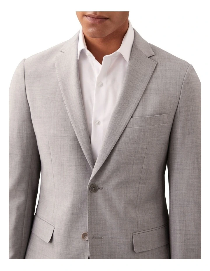 X-Slim Bi Stretch Twill Suit Jacket in Grey image 4