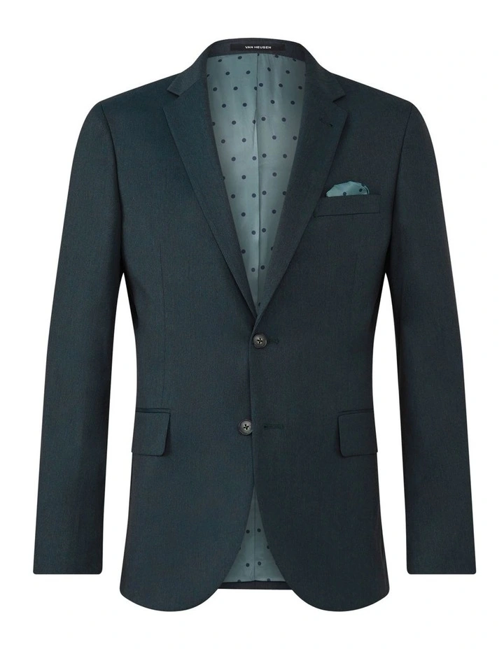 Superfine Stretch Twill Slim Suit Jacket in Green image 5