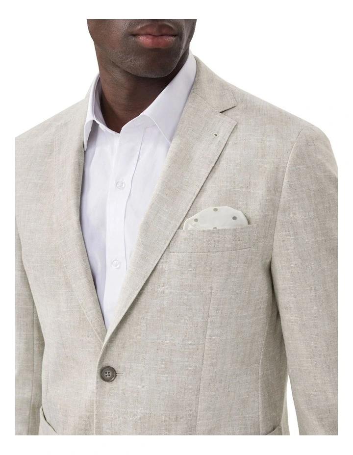 Slim Easy Care Linen Blazer Sage image 4